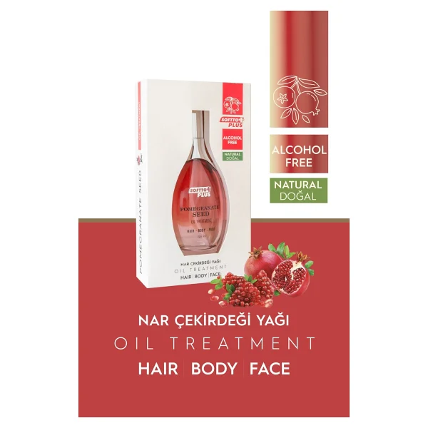 Softto Plus Nar Çekirdeği Parlaklık Ve Canlılık Veren 120 Ml Saç Yüz Ve Vücut Yağı - Görsel 2