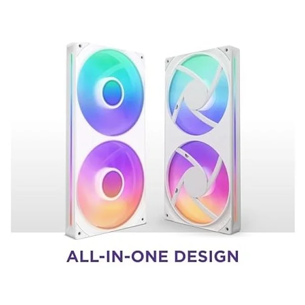 Nzxt F280 RGB Core Rf-U28hf-W1 Beyaz 28 Cm Kasa Fanı - Görsel 2