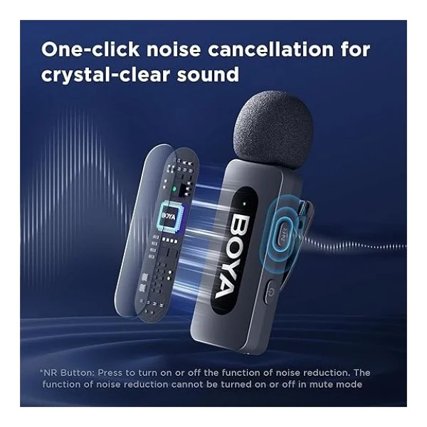 Boya By-V20 Ultra Kompakt 2'li Type-C Kablosuz Yaka Mikrofonu - Görsel 2