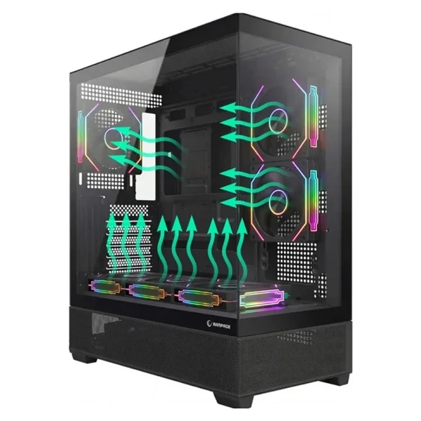 Rampage Hydra V5 ARGB Fanlı 850 W ATX Oyuncu Kasası - Görsel 5