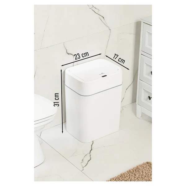 Porsima 4147 12 Lt Hareket Sensörlü Sessiz Kapatma Çöp Kovasıvası - Görsel 6