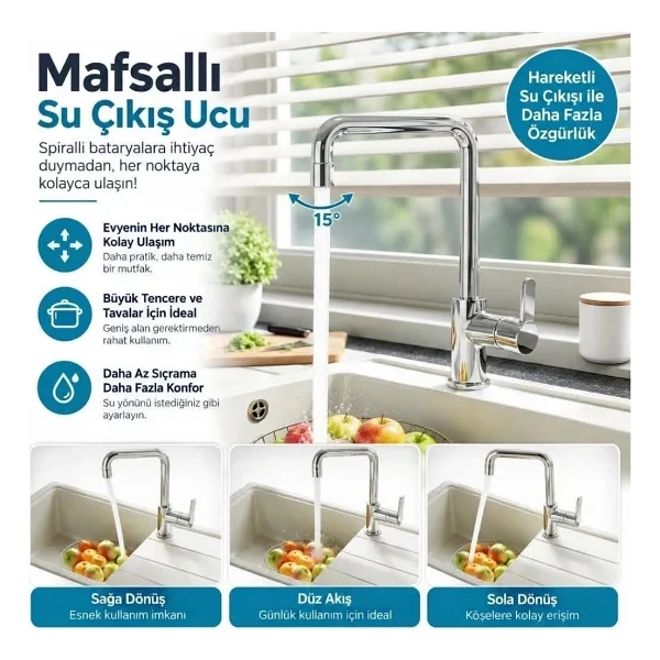 Adell Lento Mafsallı Krom Mutfak Bataryası - Görsel 2