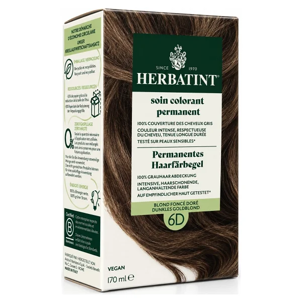 Herbatint Kalıcı Bitkisel 6d Blond Fonce Dore Saç Boyası - Görsel 2
