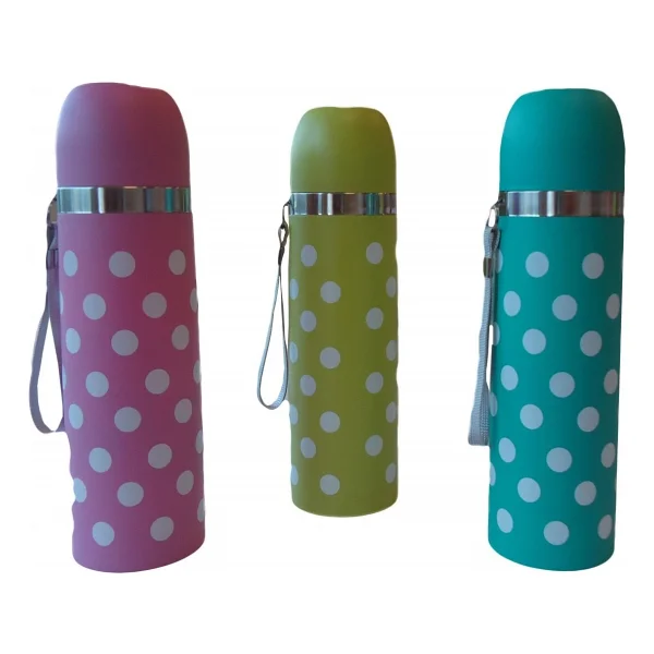 Sema Baby Puantiyeli Pembe Termos 500 Ml - Görsel 2