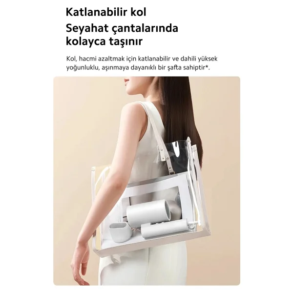 Xiaomi H101 İyonlu Pembe 1000 W Saç Kurutma Makinesi - Görsel 7