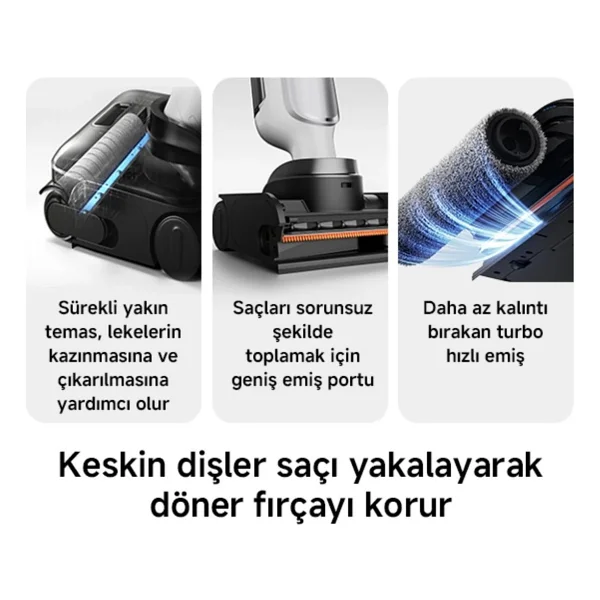 Xiaomi Truclean W30 Pro Islak Kuru Şarjlı Dikey Süpürge - Görsel 6