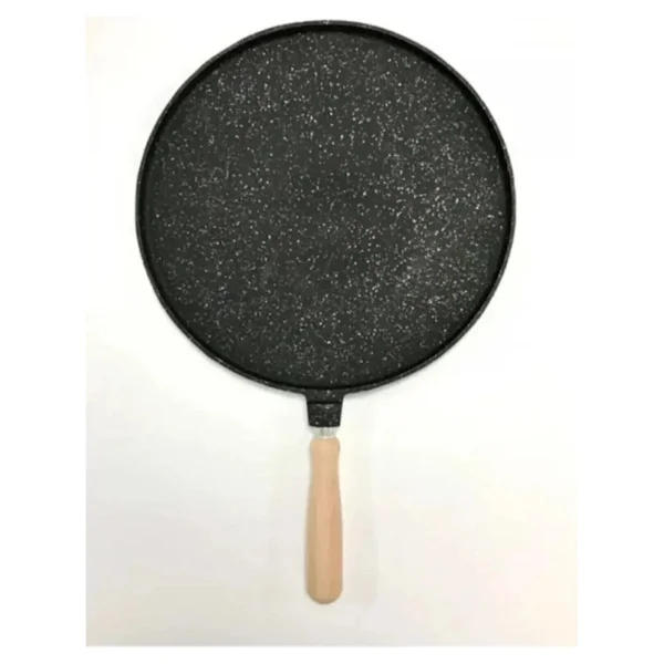 Marateks Çift Taraflı Tava Granit 34 Cm Döküm Bazlama Gözleme Izgara Tavası - Görsel 2