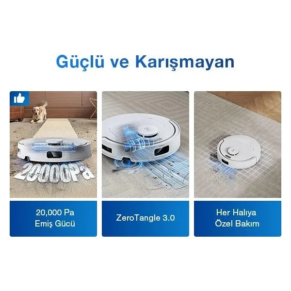 Ecovacs Deebot T30c Çöp İstasyonlu Akıllı Robot Süpürge - Görsel 2