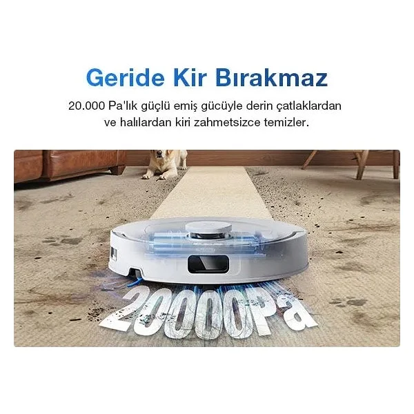 Ecovacs Deebot T30c Çöp İstasyonlu Akıllı Robot Süpürge - Görsel 7