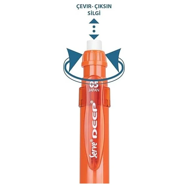 Serve Deep Toprak Serisi Kiremit 0.5 Mm Uçlu Kalem - Görsel 2