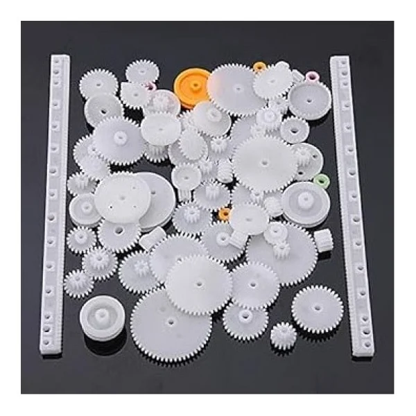 75 Parça Plastik Dişli Seti Rc Çark Arduino - Görsel 2
