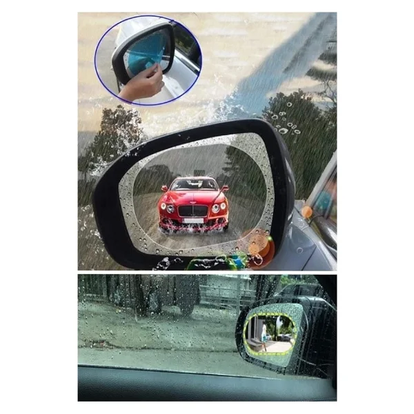 Oto Dış Ayna Yağmur Tutmaz Kaydırıcı Film 2 Adet - Görsel 3