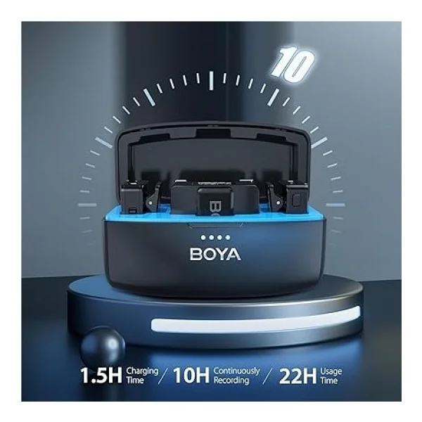 Boya Boyamic All-in-One 2'li Kablosuz Yaka Mikrofonu - Görsel 5