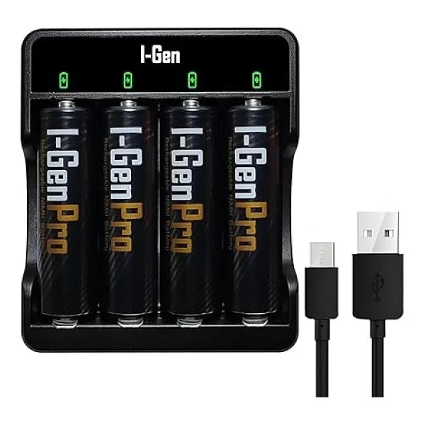 I-Gen G429 Usb Pil Şarj Aleti + Pro 2950 mAh 4'lü AA Kalem Pil - Görsel 10