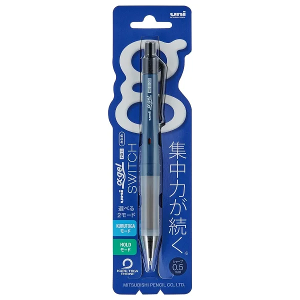 Uni Alpha-Gel Switch Mekanik Kalem, 0,5 Mm, Lacivert Gövde (M51009gg1p.9) - Görsel 2