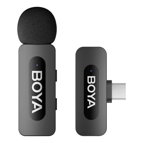 Boya By-V10 Ultra Kompakt Type-C Kablosuz Yaka Mikrofonu - Görsel 3