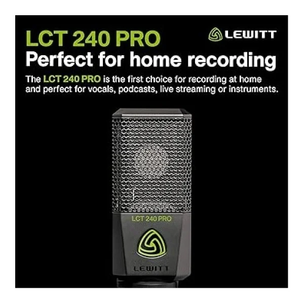 Lewitt Lct 240 Pro Siyah Condenser Stüdyo Kayıt Mikrofonu - Görsel 2