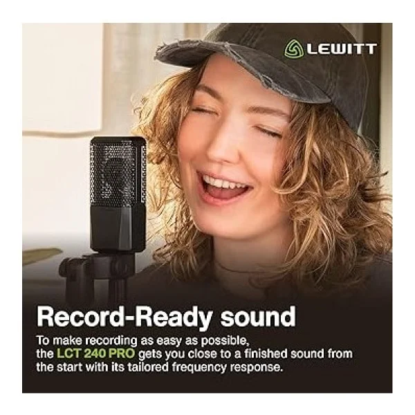 Lewitt Lct 240 Pro Siyah Condenser Stüdyo Kayıt Mikrofonu - Görsel 3