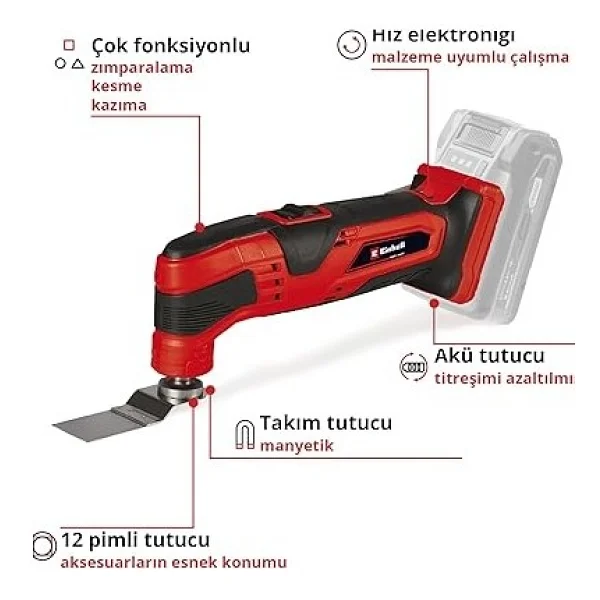 Einhell Tc-Mg 18 Li Aküsüz Raspalama Zımpara Makinesi - Görsel 3