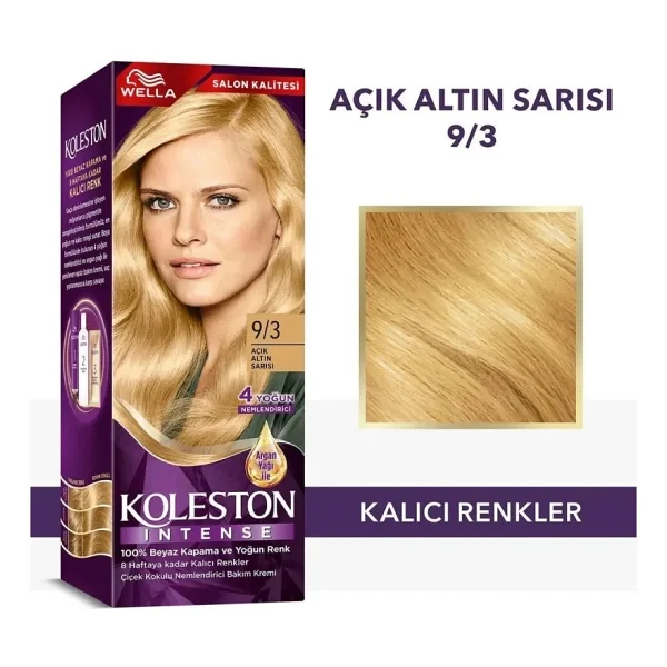 Koleston Intense 9.3 Açık Altın Sarısı Saç Boyası - Görsel 3