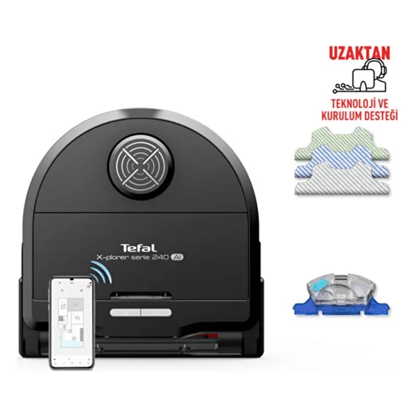 Tefal X-Plorer Serie 240 AI Rg9675 Akıllı Robot Süpürge - Görsel 6