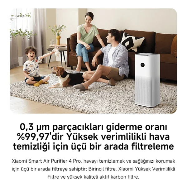 Xiaomi Mi Air Purifier 4 Pro Akıllı Hava Temizleyici - Görsel 9