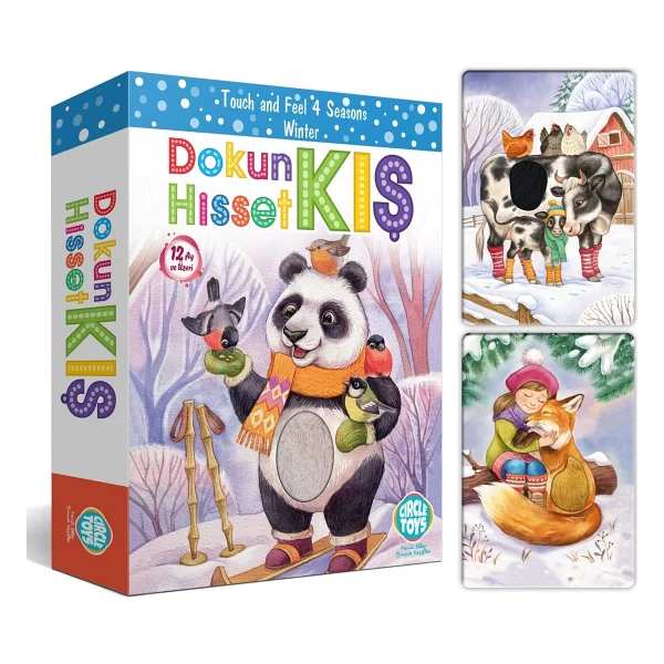 Circle Toys Dokun Hisset Tanı Kış Eğitim Kartları - Görsel 2
