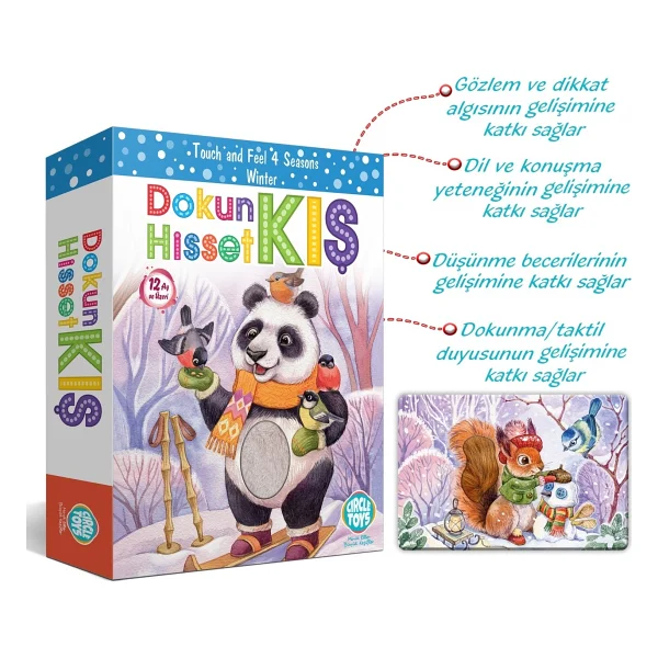 Circle Toys Dokun Hisset Tanı Kış Eğitim Kartları - Görsel 4