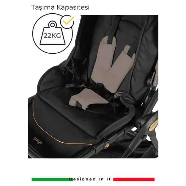 Prego 2224 Quark Turuncu Kabin Tipi Bebek Arabası - Görsel 7