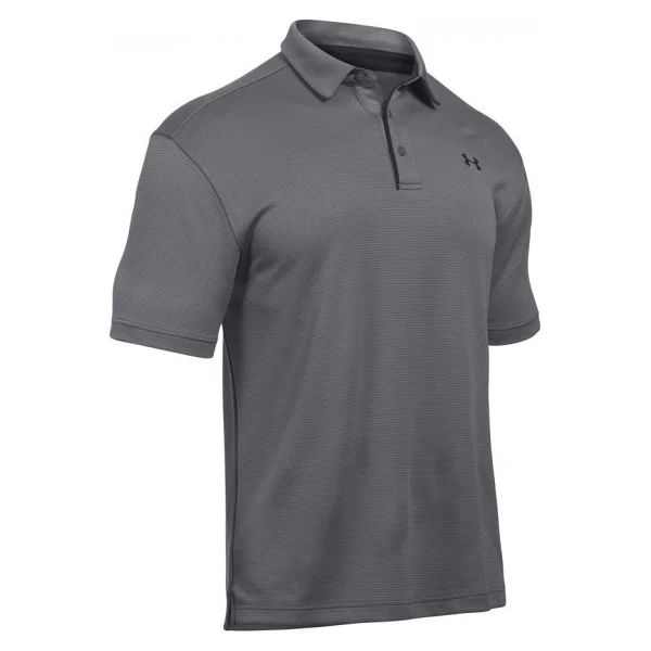 Under Armour Tech 1290140-040 Gri Kısa Kollu Erkek Polo Yaka Tişört - Görsel 5
