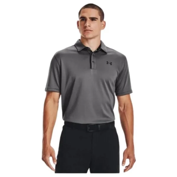 Under Armour Tech 1290140-040 Gri Kısa Kollu Erkek Polo Yaka Tişört - Görsel 8