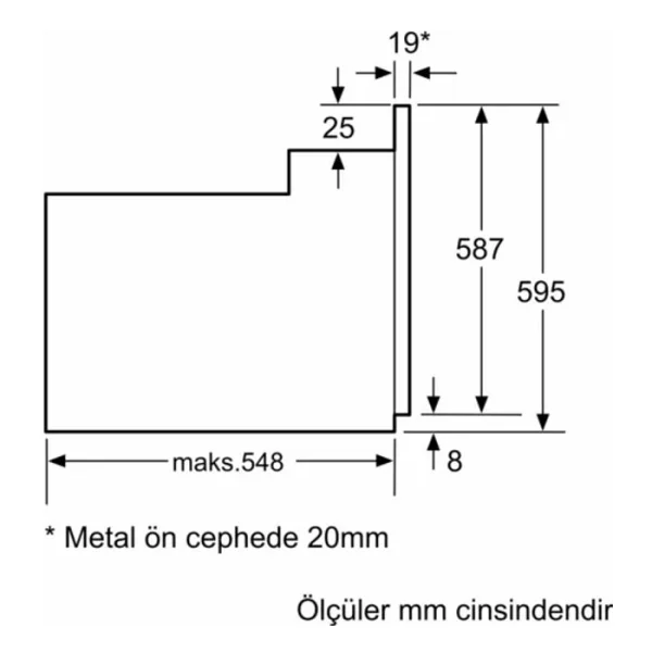Siemens İq100 Hb012fbh1t Antrasit Gri Ankastre Fırın - Görsel 8