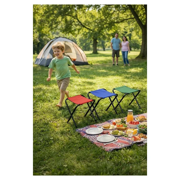 Exent Katlanır Balıkçı Taburesi, Kamp Taburesi, Piknik Taburesi, Kamp Sandalyesi--Xx3 Renkxx - Görsel 7