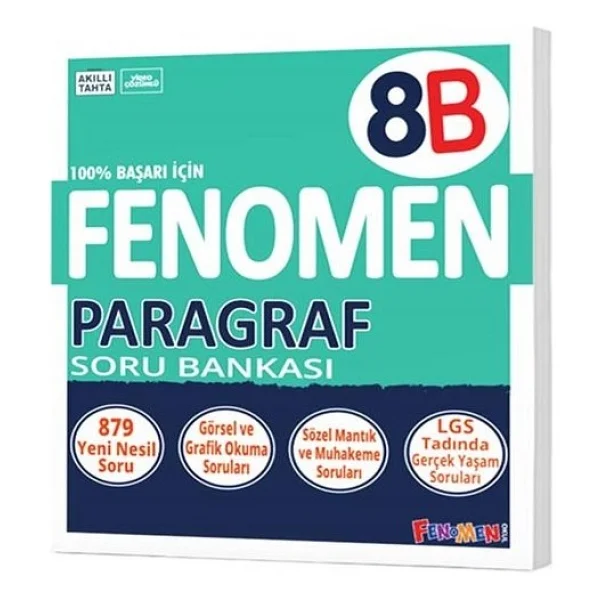 Fenomen Okul Yayınları 8. Sınıf Lgs Paragraf B Soru Bankası - Görsel 4