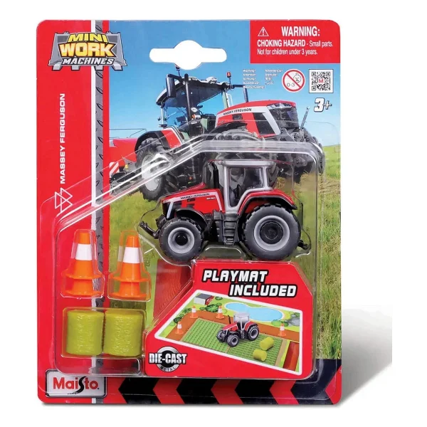 Maisto Mini Work Machines 15530 Massey Ferguson Traktör - Görsel 3
