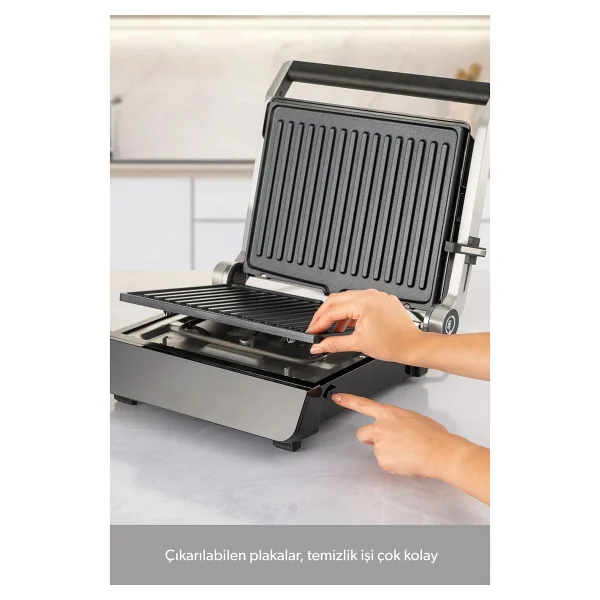 Homend Grilliant 1343H 2000 W Konuşan Tost Makinesi - Görsel 5