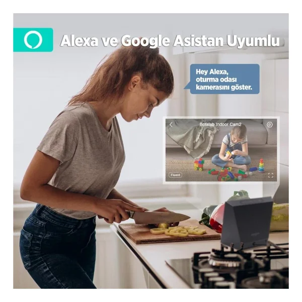 Botslab 360+ C211 2K Pro 360 Derece Bebek IP Wi-Fi Güvenlik Kamerası - Görsel 6