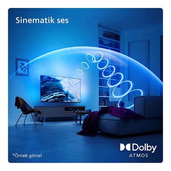 Philips 55pus8609 4K Ultra HD 55" 140 Ekran Uydu Alıcılı Smart LED TV - Görsel 9