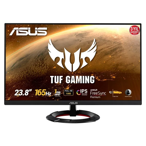 Asus TUF Gaming VG249Q1R 23.8" 1 ms Full HD IPS 144 Hz / 165 Hz OC Oyuncu Monitörü - Görsel 3