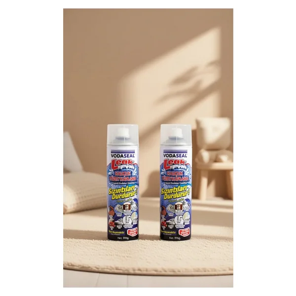 Vodaseal 2 Adet Leak Fix Su Geçirmez Sızdırmaz Sprey 396 Gr Şeffaf - Görsel 3