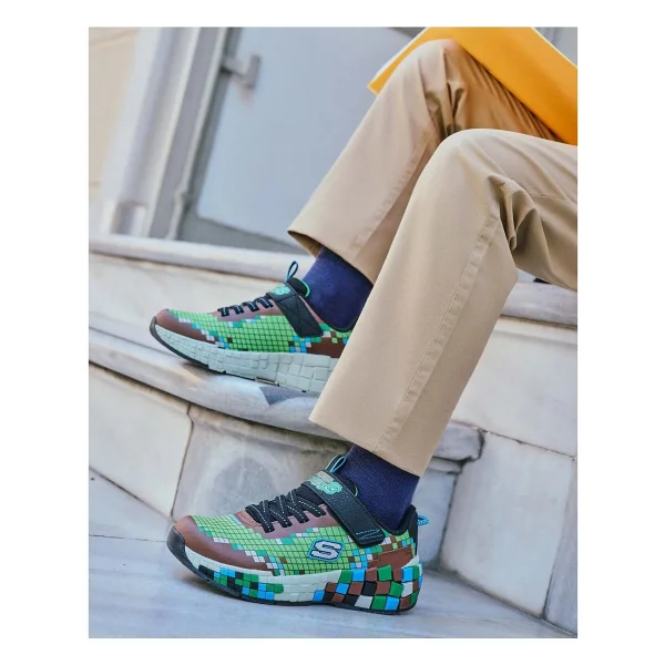 Skechers Mega-Craft 3.0 402182l Brmt Kahverengi-Yeşil Erkek Çocuk Spor Ayakkabı - Görsel 5