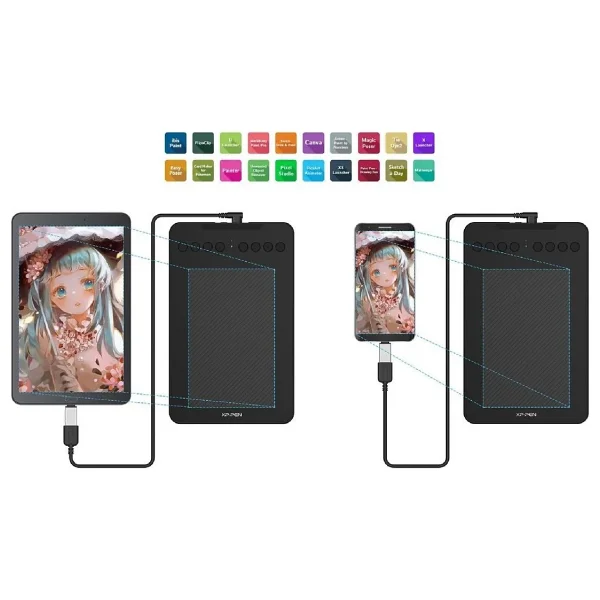 Xp-Pen Deco Mını7w Wireless Grafik Tablet - Görsel 10