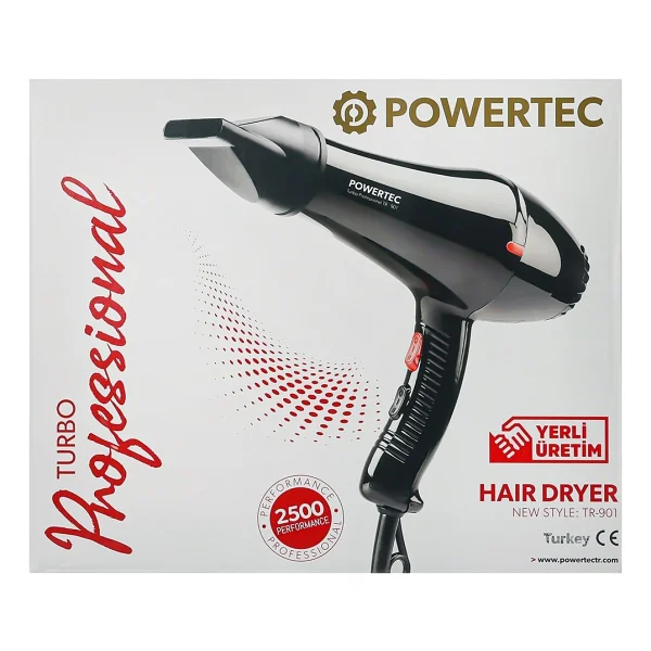 Powertec Tr-901 Turbo Profesyonel 2000 W 12 Adet Fön Makinesi - Görsel 5