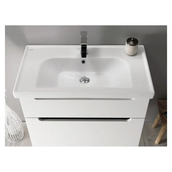 Turkuaz Seramik Frame 65x45 Cm Etajerli Lavabo - Görsel 6
