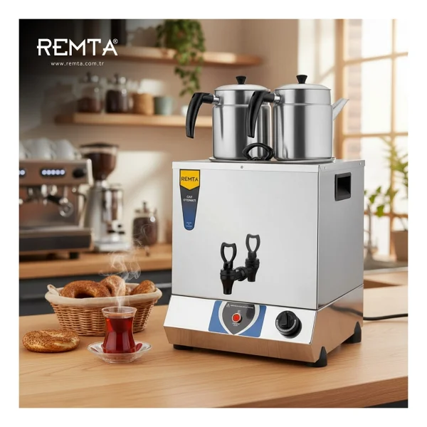 Remta Tt02 Çift Demlikli 17 Lt Elektrikli Çay Kazanı - Görsel 2