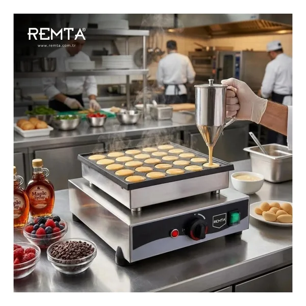 Remta Çiftli Yuvarlak Bubble Waffle Makinesi - Görsel 2