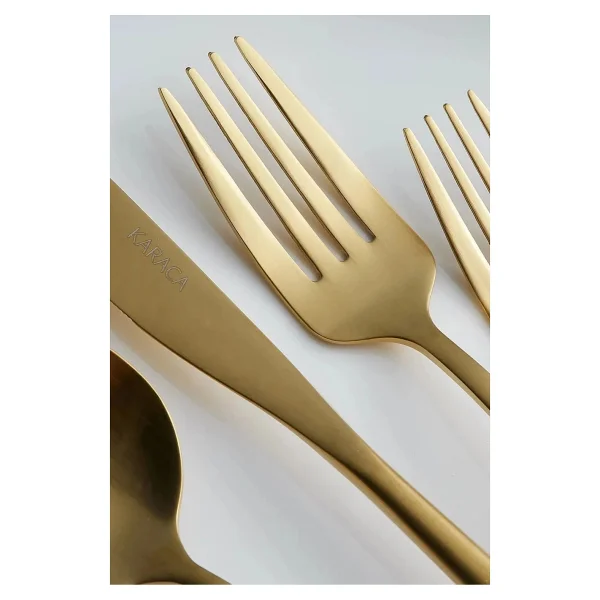 Karaca Orion Matte Gold 30 Parça 6 Kişilik Çatal Kaşık Bıçak Takımı - Görsel 10