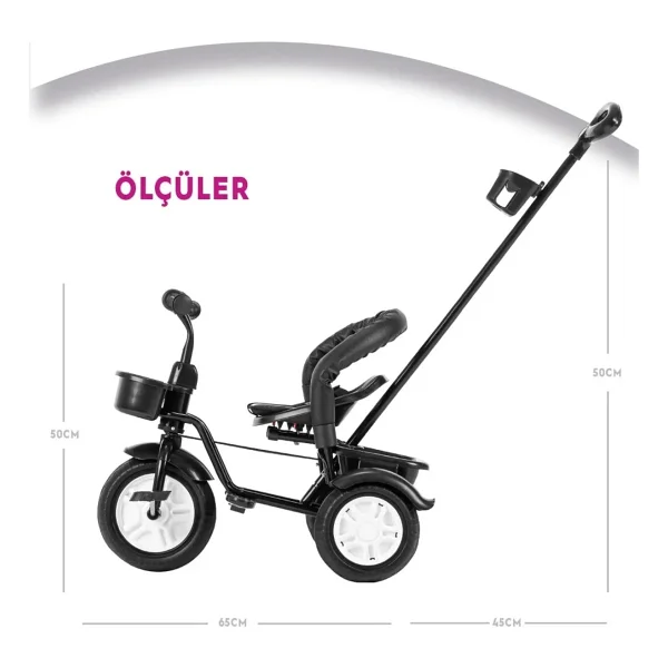 Moonybaby Mb504 Trend Bike Kırmızı 3 Tekerlekli Bisiklet - Görsel 6
