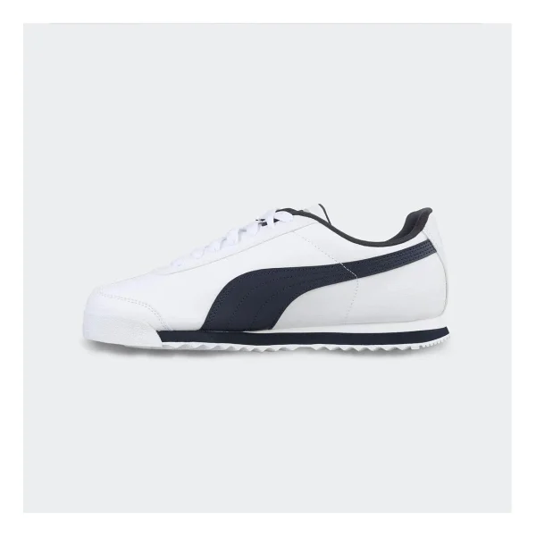 Puma Roma Basic 353572-12 Beyaz-Lacivert Erkek Spor Ayakkabı - Görsel 5