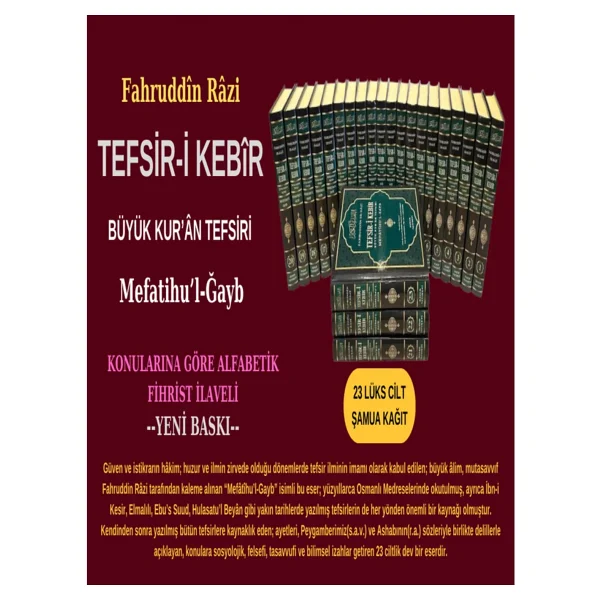 Tefsir-İ Kebir (23 Cilt Takım - Şamua) - Fahruddin Razi - Görsel 4